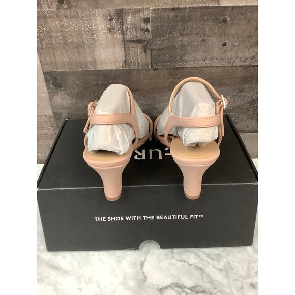 Naturalizer Women's 6M Mauve Bristol Wedge Heel Ankle Strap Sandals Party LB7-16 - Picture 6 of 10